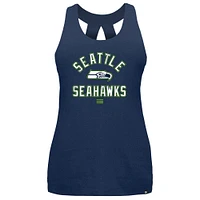 Débardeur New Era College Navy Seattle Seahawks 2024 NFL Training Camp pour femme