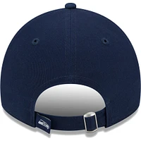 Women's New Era College Navy Seattle Seahawks Leaves 9TWENTY Adjustable Hat