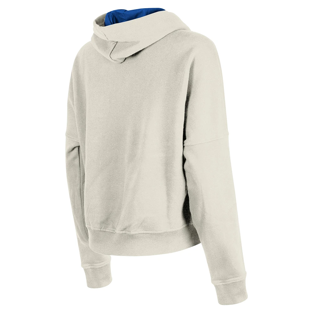 Sweat à capuche 3rd Down Historic de Seattle Seahawks New Era pour femme, couleur crème