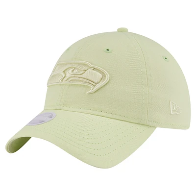 Casquette ajustable 9TWENTY verte Seattle Seahawks pour femme de New Era