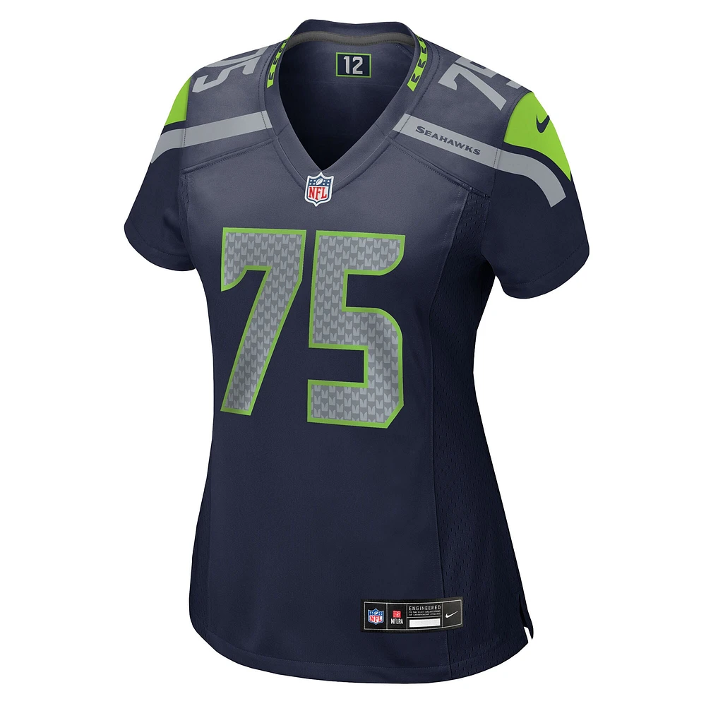 Women's Nike Anthony Bradford  College Navy Seattle Seahawks Team Game Jersey