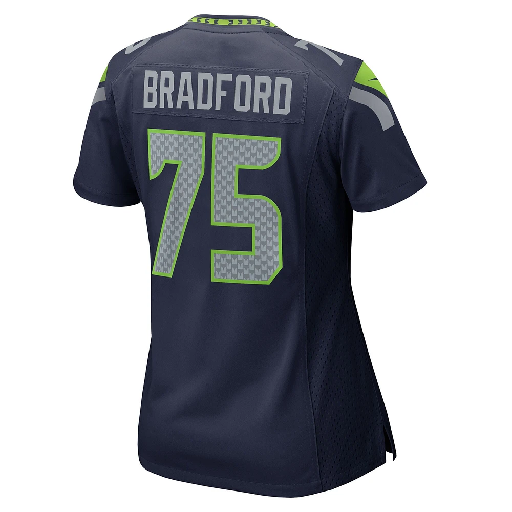 Women's Nike Anthony Bradford  College Navy Seattle Seahawks Team Game Jersey