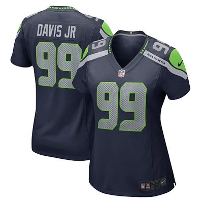 Women's Nike Carl Davis Jr.  Navy Seattle Seahawks Game Jersey