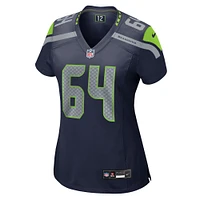 Women's Nike Christian Haynes  College Navy Seattle Seahawks Team Game Jersey