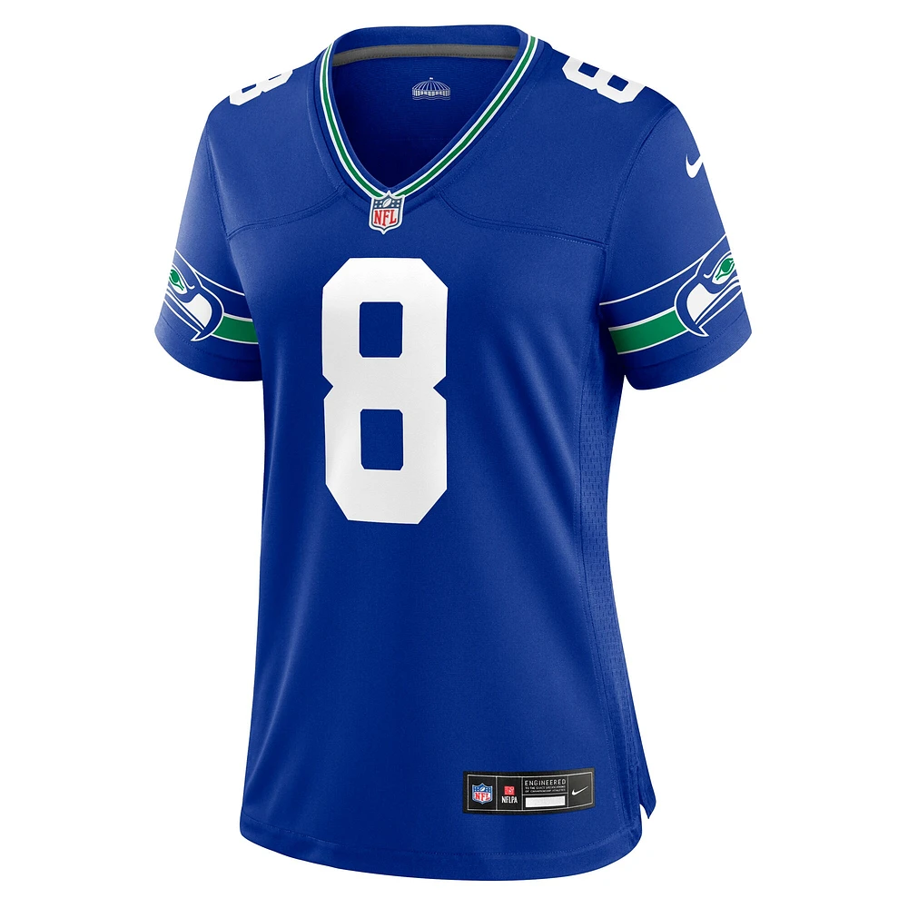 Women's Nike Coby Bryant Royal Seattle Seahawks Throwback Player Game Jersey