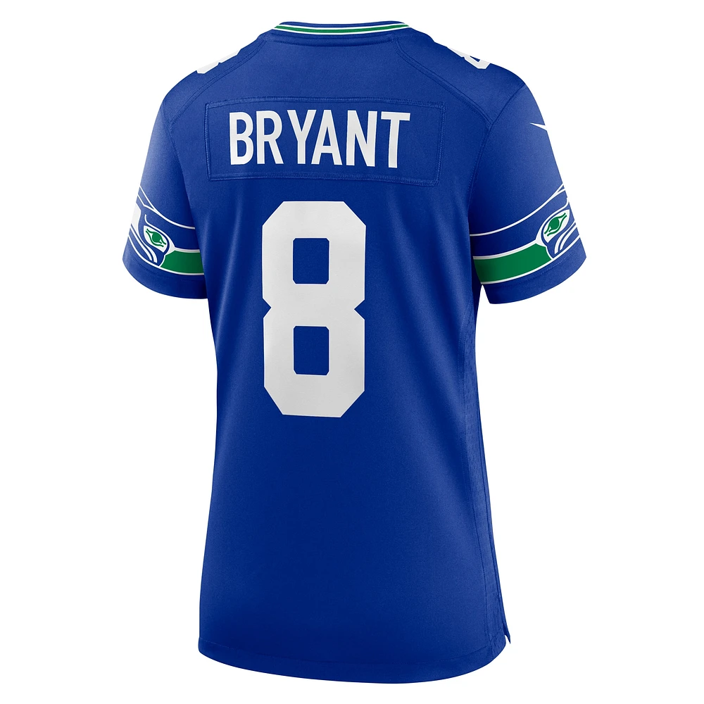 Women's Nike Coby Bryant Royal Seattle Seahawks Throwback Player Game Jersey