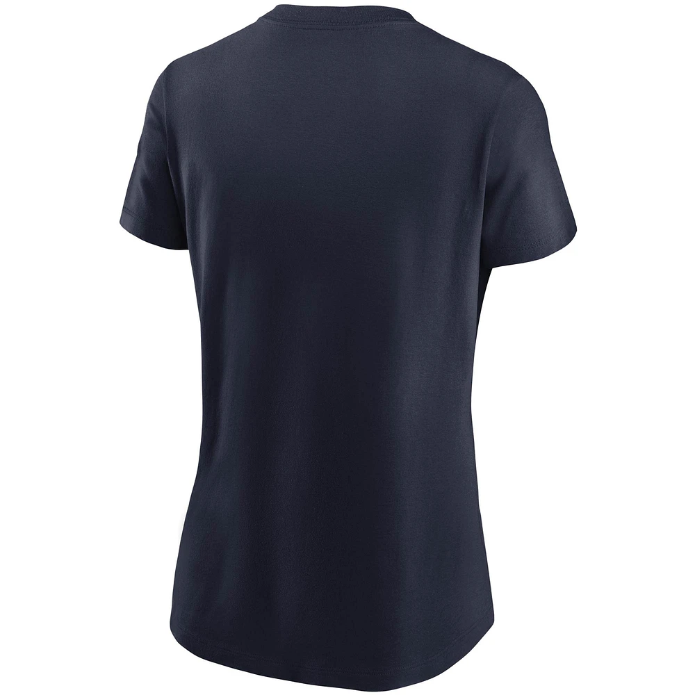 Women's Nike College Navy Seattle Seahawks Logo Essential T-Shirt