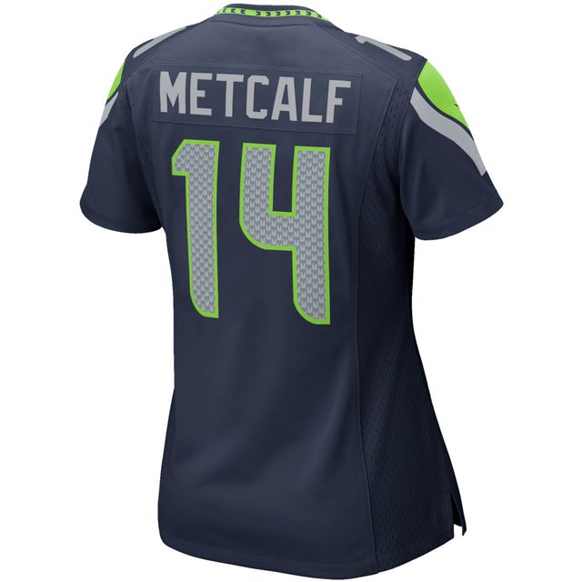 Maillot de joueur jeu Nike DK Metcalf College Navy Seattle Seahawks pour femme