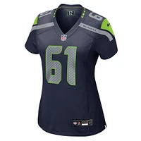 Women's Nike Jalen Sundell  College Navy Seattle Seahawks Team Game Jersey
