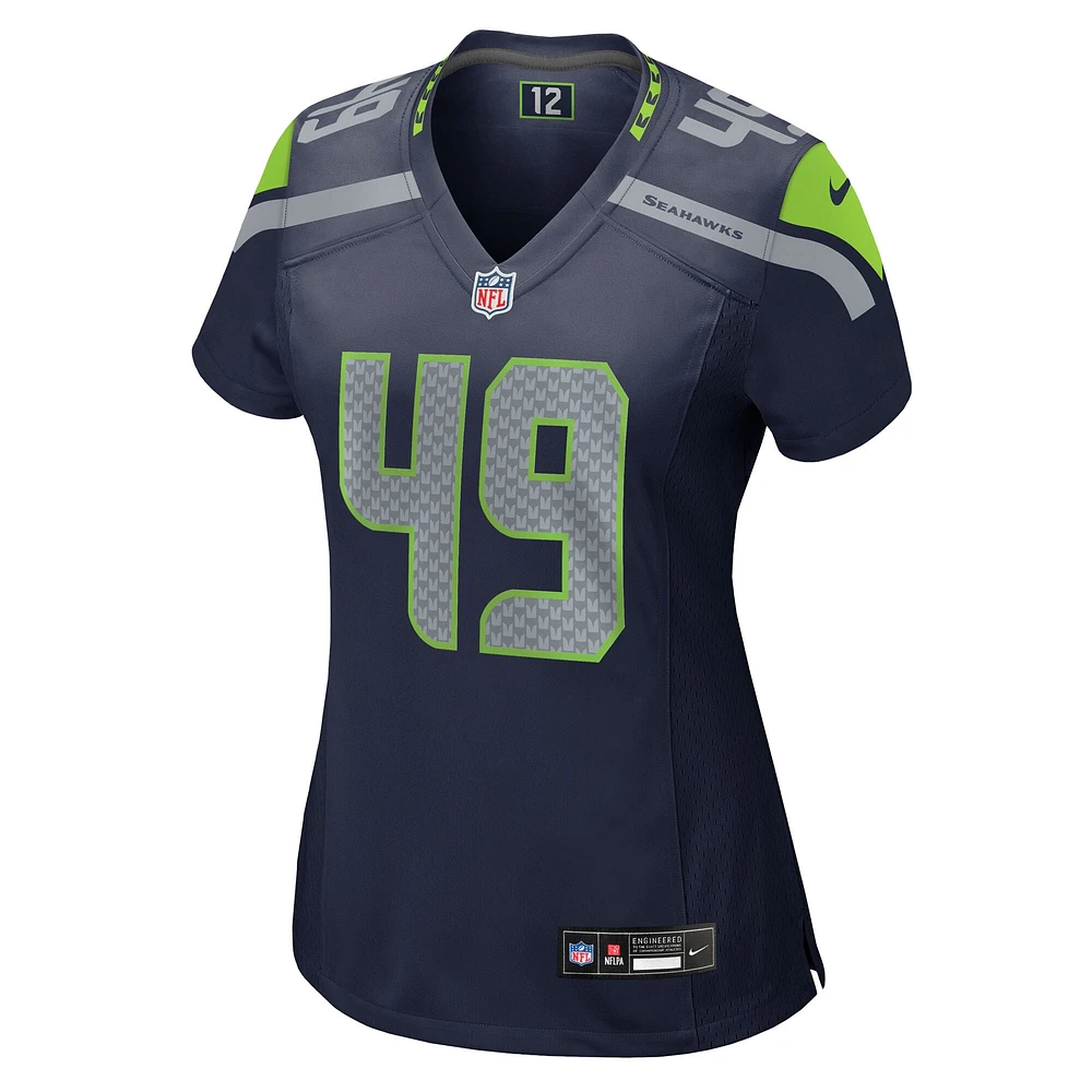 Women's Nike Joshua Onujiogu  College Navy Seattle Seahawks Team Game Jersey
