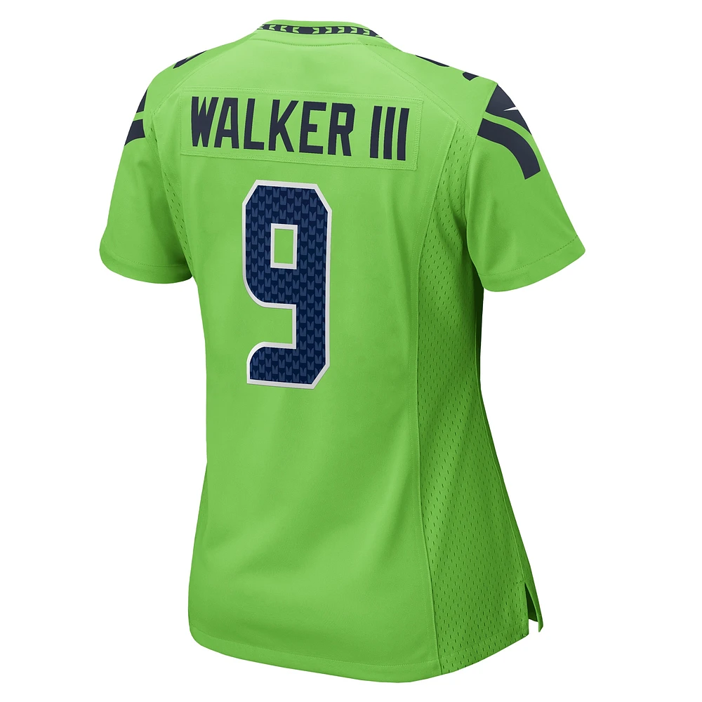 Women's Nike Kenneth Walker III Neon Green Seattle Seahawks  Game Jersey
