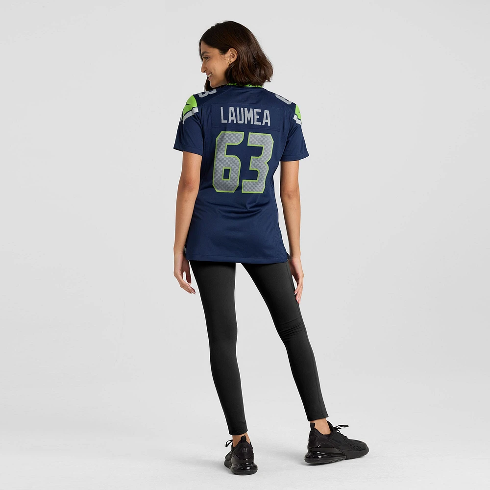 Women's Nike Sataoa Laumea  College Navy Seattle Seahawks Team Game Jersey