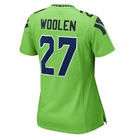 Maillot de match Nike Tariq Woolen Neon Green Seattle Seahawks pour femme