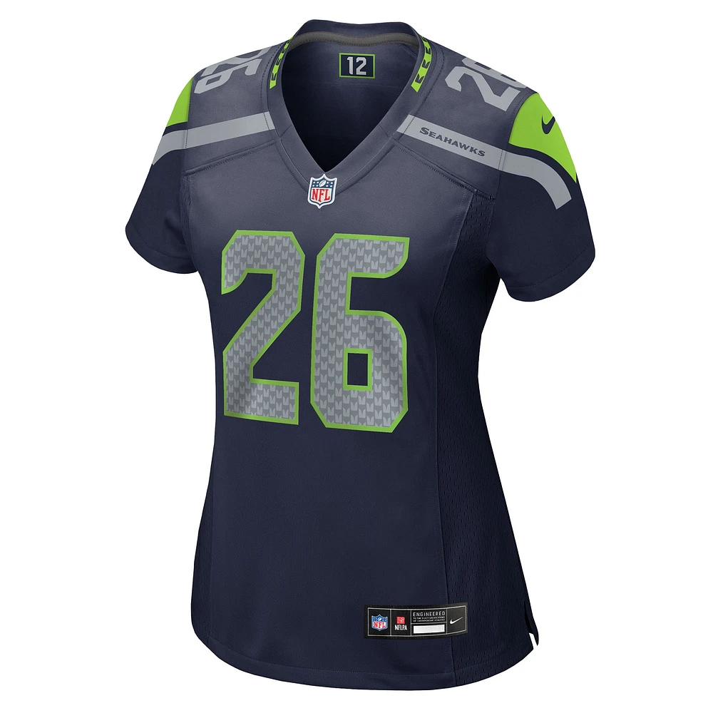 Women's Nike Zach Charbonnet  College Navy Seattle Seahawks Team Game Jersey