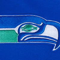 Women's Pro Standard Royal Seattle Seahawks Split Logo Full-Zip Hoodie