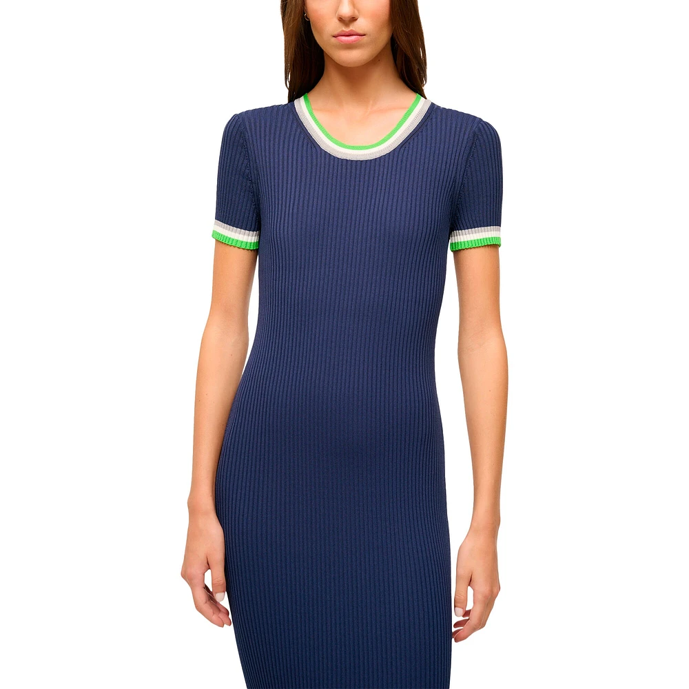 Women's STAUD  College Navy/Green Seattle Seahawks Colleen Dress