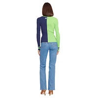 Women's STAUD Neon Green/Navy Seattle Seahawks Cargo Sweater