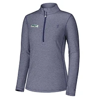 Veste zippée quart de tour Tommy Bahama College Navy Seattle Seahawks Sport Playa Vista pour femme