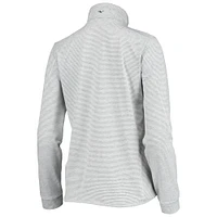 Haut à enfiler demi-zippé Vineyard Vines Seattle Seahawks Sankaty Shep gris chiné pour femme