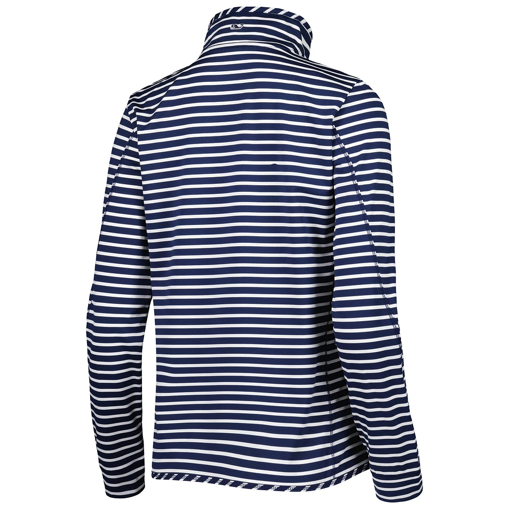 Haut à enfiler demi-zippé Vineyard Vines College Navy Seattle Seahawks Sankaty Shep pour femme