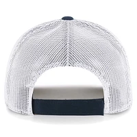 Youth '47 Navy/White Seattle Seahawks Scramble Adjustable Trucker Hat