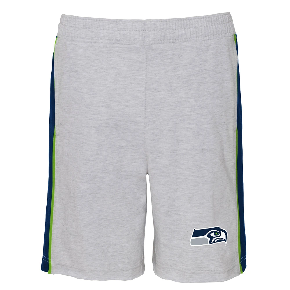 Short éponge gris chiné Seattle Seahawks Wingback pour jeune
