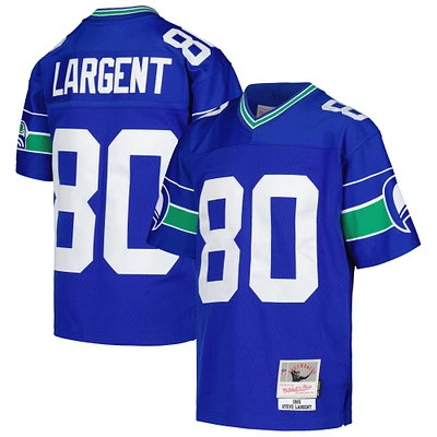 Maillot Mitchell & Ness Steve Largent Royal Seattle Seahawks 1985 pour joueur retraité