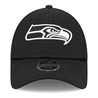 Youth New Era Black Seattle Seahawks Main B-Dub 9FORTY Adjustable Hat