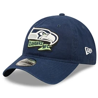 Youth New Era Navy Seattle Seahawks 2022 Sideline - 9TWENTY Adjustable Hat