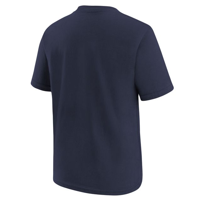 Nike College Navy Seattle Seahawks Logo Wordmark pour jeune - T-shirt