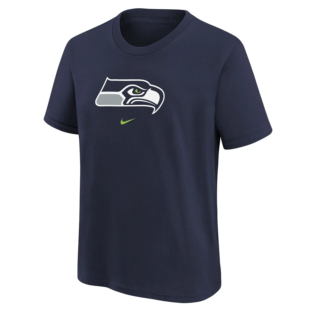 Youth Nike Navy Seattle Seahawks Logo T-Shirt