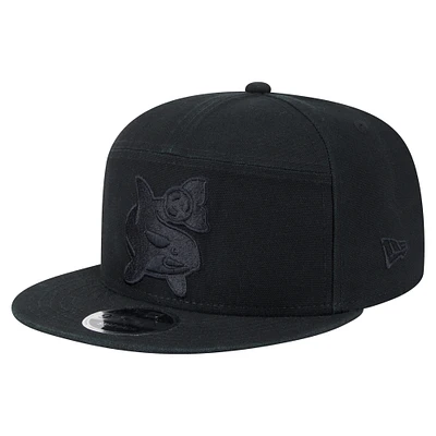 Casquette snapback 9FIFTY en toile noire New Era pour homme des Seattle Sounders FC