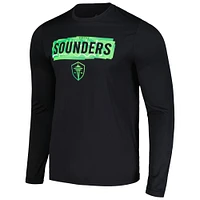 T-shirt à manches longues adidas Seattle Sounders FC Local Pop AEROREADY pour homme noir