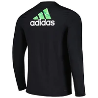 T-shirt à manches longues adidas Seattle Sounders FC Local Pop AEROREADY pour homme noir