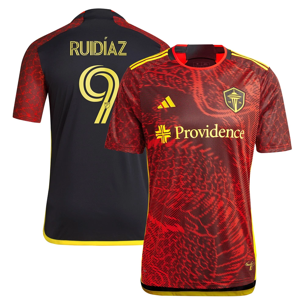 Men's adidas Raul Ruidiaz Red Seattle Sounders FC 2024 The Bruce Lee Kit Replica Player Jersey