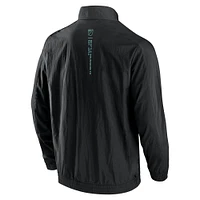 Men's Fanatics Black Seattle Sounders FC Header Raglan Full-Zip Jacket