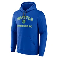 Men's Fanatics Blue Seattle Sounders FC Heart & Soul Pullover Hoodie