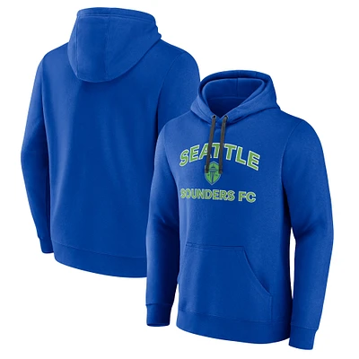 Men's Fanatics Blue Seattle Sounders FC Heart & Soul Pullover Hoodie