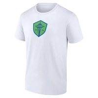 Men's Fanatics  White Seattle Sounders FC Primary Logo T-Shirt