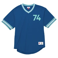 Men's Mitchell & Ness Blue Seattle Sounders FC Mesh Fashion Jersey