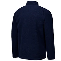 Men's Navy Seattle Sounders FC Pile Full-Zip Jacket