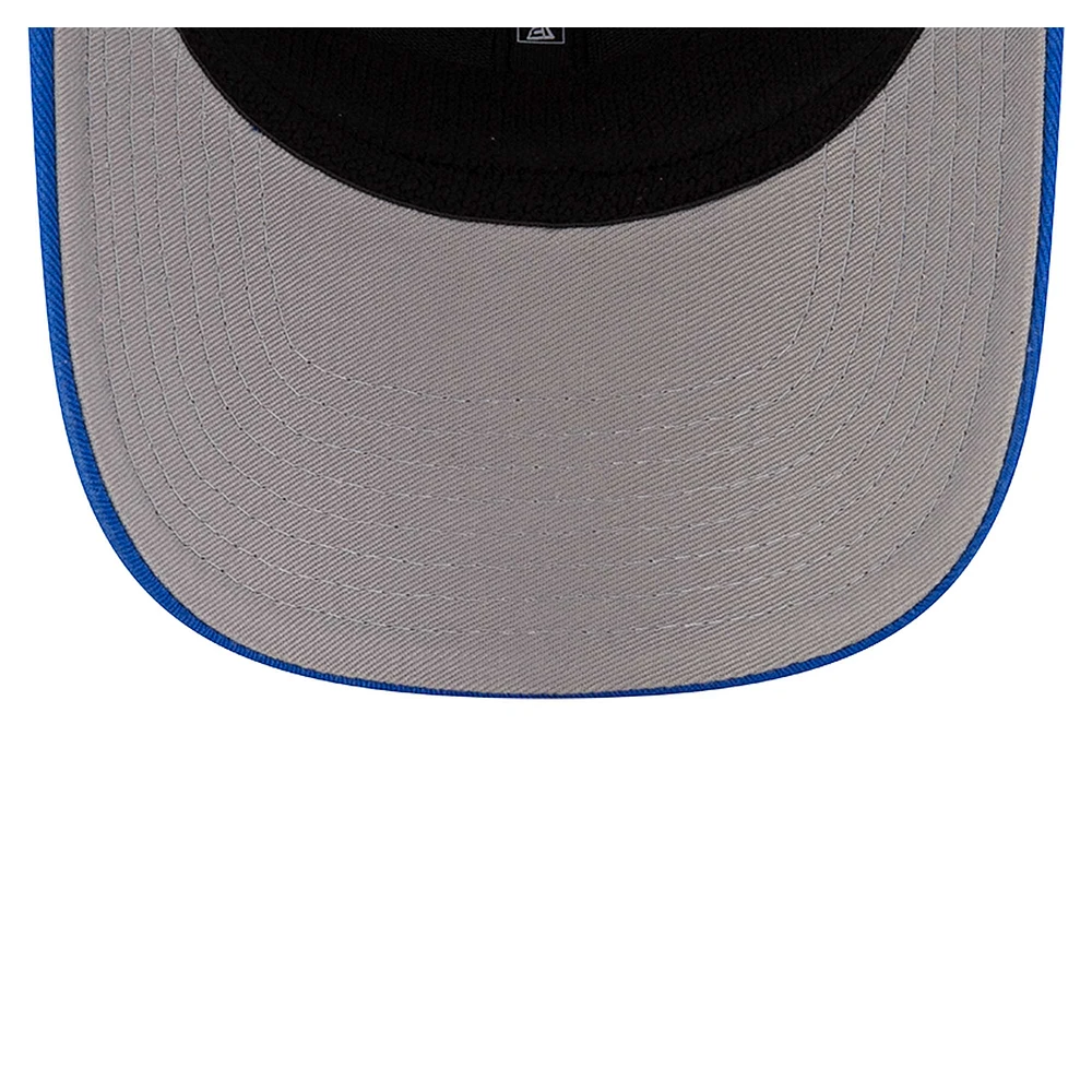 Men's New Era  Blue Seattle Sounders FC Labeled 9SEVENTY Trucker Stretch-Snap Adjustable Hat