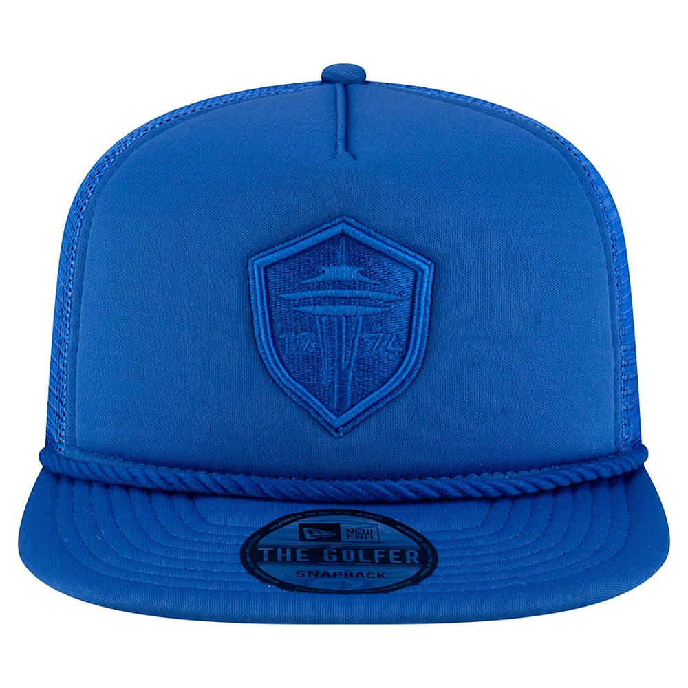 Men's New Era Blue Seattle Sounders FC Tone Golfer Snapback Hat
