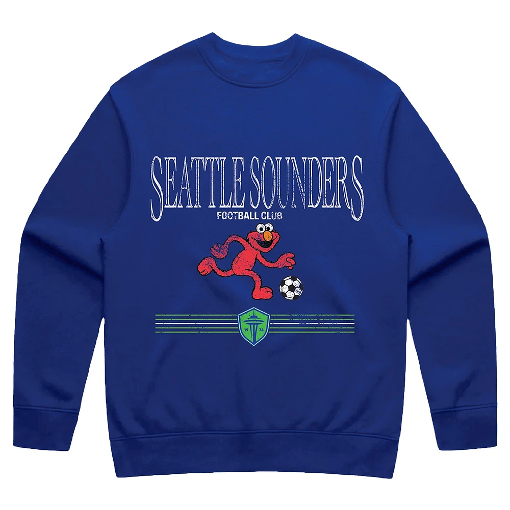 Sweat-shirt unisexe Peace Collective x Sesame Street bleu marine Seattle Sounders FC
