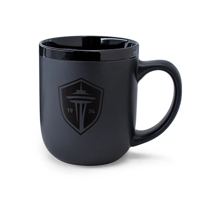 WinCraft Seattle Sounders FC 17oz. Tasse en céramique ton sur ton noire