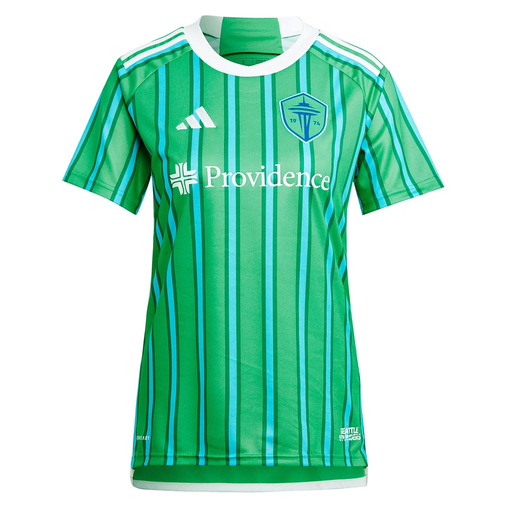 Women's adidas Cristian Roldan Green Seattle Sounders FC 2024 The Anniversary Kit Replica Player Jersey