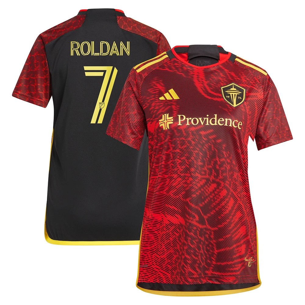 Maillot de joueur réplique pour femme adidas Cristian Roldan Seattle Sounders FC 2024 The Bruce Lee Kit