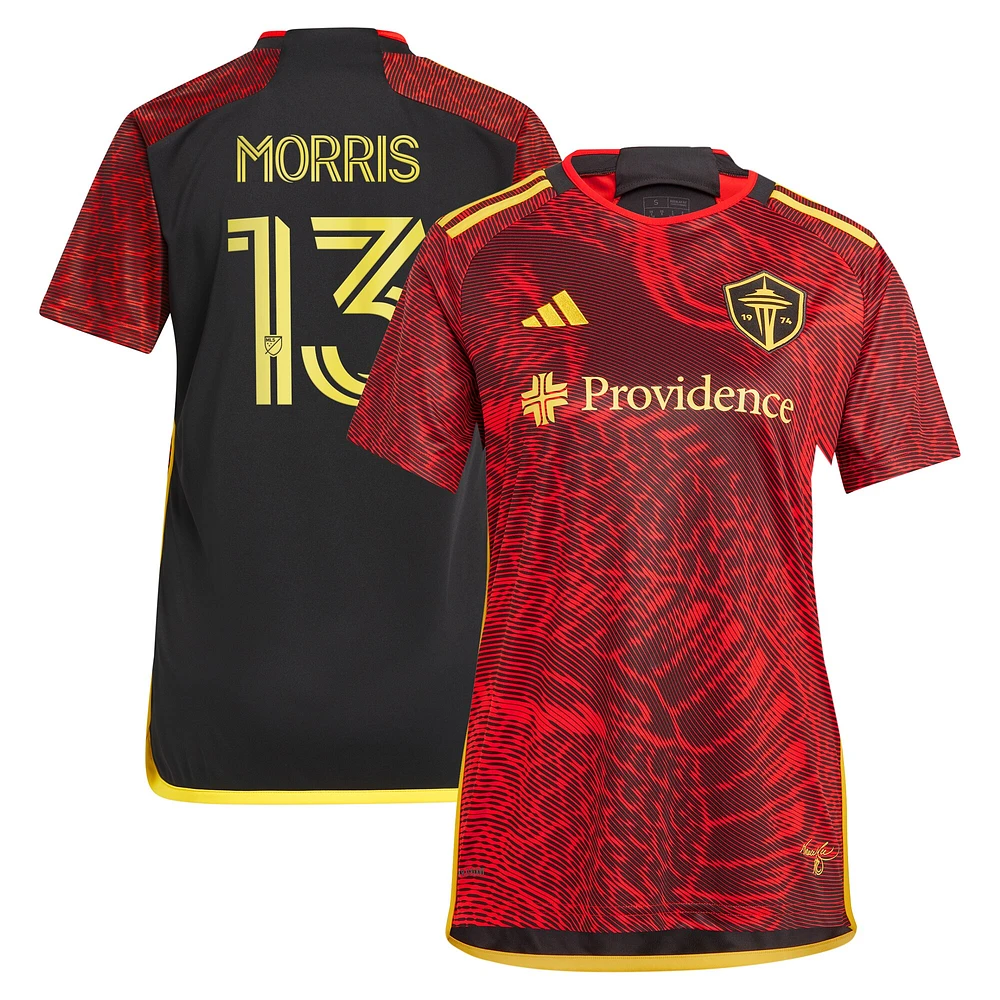 Women's adidas Jordan Morris Red Seattle Sounders FC 2024 The Bruce Lee Kit Replica Player Jersey