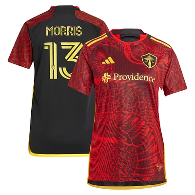 Maillot de joueur réplique Jordan Morris Red Seattle Sounders FC 2024 The Bruce Lee Kit pour femme
