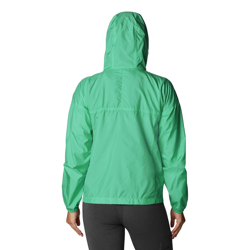 Women's Columbia Rave Green Seattle Sounders FC Flash Challenger Omni-Shade Full-Zip Windbreaker